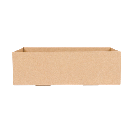 BOÎTES "TRAITEUR" XS  375 G/M2 25,8x15x8 CM NATUREL KRAFT (100 UNITÉ)