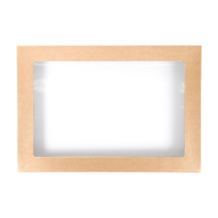 Image COUVERCLES POUR BOÎTES 253.13  300 G/M2 + PET 26,2x15,5x3 CM NATUREL KRAFT (100 UNITÉ) #3