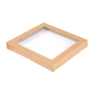 Image COUVERCLES POUR BOÎTES 253.14  300 G/M2 + PET 22,9x22,8x3 CM NATUREL KRAFT (100 UNITÉ) #1