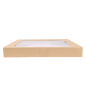 Image COUVERCLES POUR BOÎTES 253.14  300 G/M2 + PET 22,9x22,8x3 CM NATUREL KRAFT (100 UNITÉ) #2