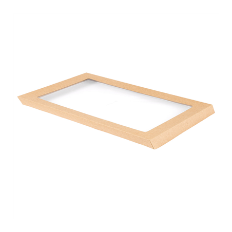 Image COUVERCLES POUR BOÎTES 253.16  300 G/M2 + PET 56,4x25,5x3 CM NATUREL KRAFT (50 UNITÉ) #1