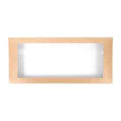 Image COUVERCLES POUR BOÎTES 253.16  300 G/M2 + PET 56,4x25,5x3 CM NATUREL KRAFT (50 UNITÉ) #3