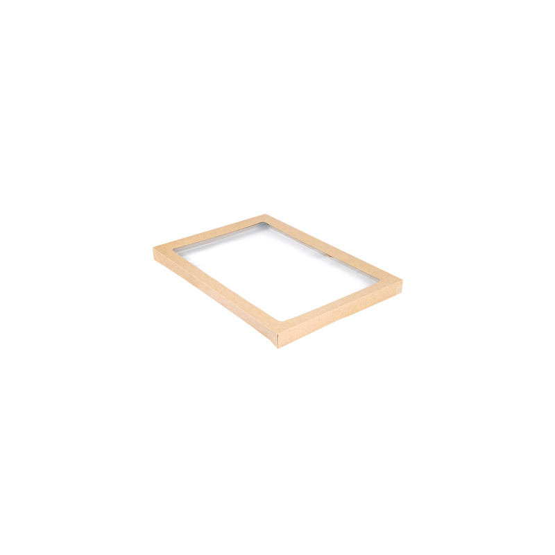 COUVERCLES POUR BOÎTES 253.17  300 G/M2 + PET 45,5x31,3x3 CM NATUREL KRAFT (50 UNITÉ)
