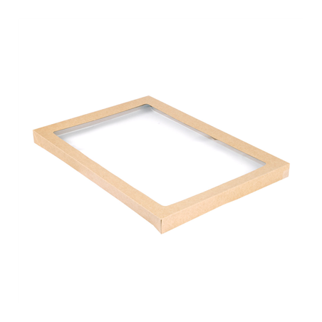 Image COUVERCLES POUR BOÎTES 253.17  300 G/M2 + PET 45,5x31,3x3 CM NATUREL KRAFT (50 UNITÉ) #1