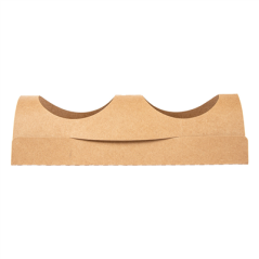SUPPORT POUR 2 GOBELETS  29,2x21 CM NATUREL KRAFT (600 UNITÉ)