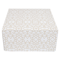 Image BOÎTES PATISSERIES SANS FENÊTRE 'THEPACK DECO' 250 G/M2 24x24x12 CM BLANC CARTON ONDULÉ NANO-MICRO (50 UNITÉ) #3