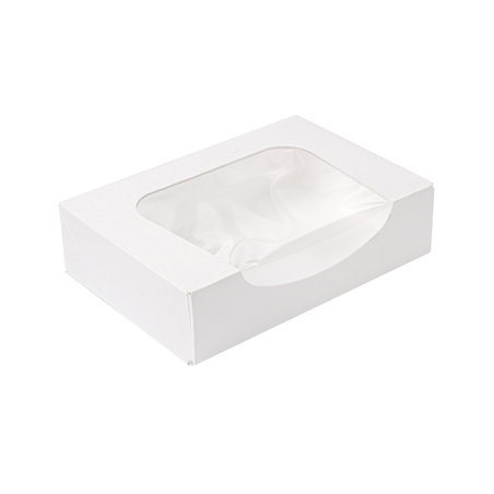 Image RÉCIPIENTS SUSHI+FÊNETRE 'THEPACK' 230 G/M2 + OPP 17,5x12x4,5 CM BLANC CARTON ONDULÉ NANO-MICRO (400 UNITÉ) #1