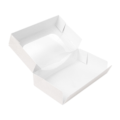 Image RÉCIPIENTS SUSHI+FÊNETRE 'THEPACK' 230 G/M2 + OPP 19,7x12x4,5 CM BLANC CARTON ONDULÉ NANO-MICRO (400 UNITÉ) #4