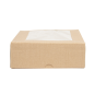 Image BOÎTES PATISSERIES AVEC FENÊTRE 'THEPACK' 240 G/M2 + OPP 18x18x7,5 CM NATUREL CARTON ONDULÉ NANO-MICRO (200 UNITÉ) #2