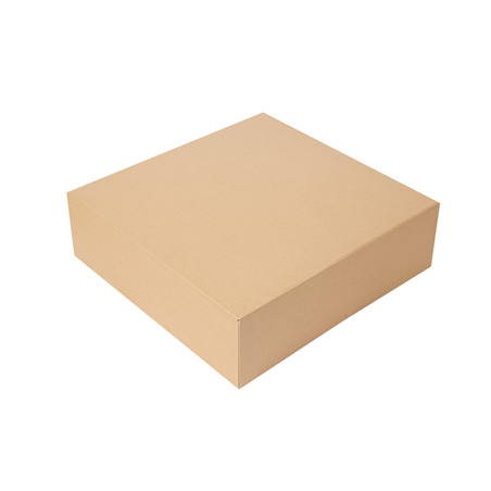 Image BOÎTES PATISSERIES SANS FENÊTRE 'THEPACK' 240 G/M2 32x32x10 CM NATUREL CARTON ONDULÉ NANO-MICRO (100 UNITÉ) #1