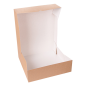 Image BOÎTES PATISSERIES SANS FENÊTRE 'THEPACK' 240 G/M2 32x32x10 CM NATUREL CARTON ONDULÉ NANO-MICRO (100 UNITÉ) #4