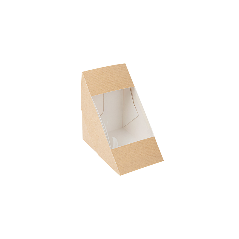 BOÎTES SANDWICH AVEC FENÊTRE - TRIPLE 'THEPACK' 220 G/M2 + OPP 12,4x12,4x8,3 CM NATUREL CARTON ONDULÉ NANO-MICRO (500 UNITÉ) BOÎTES SANDWICH AVEC FENÊTRE - TRIPLE 'THEPACK' 220 G/M2 + OPP 12,4x12,4x8,3 CM NATUREL CARTON ONDULÉ NANO-MICRO (500 UNITÉ)