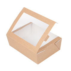 Image BOÎTES AVEC FENÊTRE 'THEPACK' 1000 ML 220 G/M2 + OPP 12x17x5,5 CM NATUREL CARTON ONDULÉ NANO-MICRO (200 UNITÉ) #3