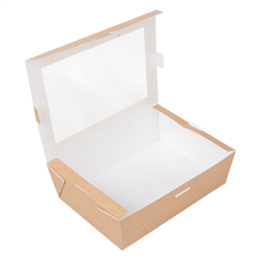 Image BOÎTES AVEC FENÊTRE 'THEPACK' 1980 ML 220 G/M2 + OPP 19,8x14x6,4 CM NATUREL CARTON ONDULÉ NANO-MICRO (150 UNITÉ) #3