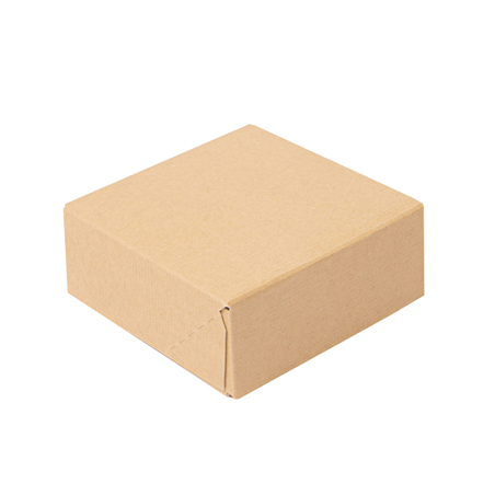 Image RÉCIPIENTS SUSHI 'THEPACK' 220 G/M2 10x10x4 CM MARRON CARTON ONDULÉ NANO-MICRO (400 UNITÉ) #1