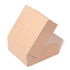 RÉCIPIENTS SUSHI 'THEPACK' 220 G/M2 10x10x4 CM MARRON CARTON ONDULÉ NANO-MICRO (400 UNITÉ)