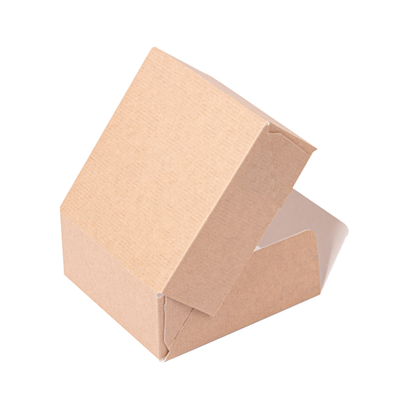 RÉCIPIENTS SUSHI 'THEPACK' 220 G/M2 10x10x4 CM MARRON CARTON ONDULÉ NANO-MICRO (400 UNITÉ)