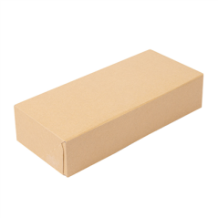 Image RÉCIPIENTS SUSHI 'THEPACK' 220 G/M2 19,7x9x4,5 CM MARRON CARTON ONDULÉ NANO-MICRO (400 UNITÉ) #1