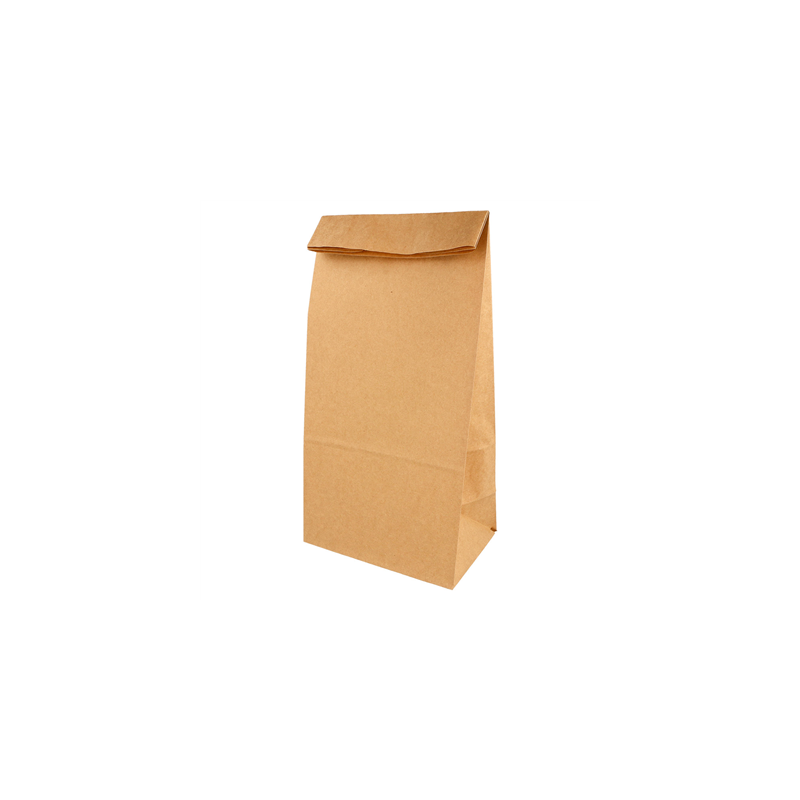 SACS SOS SANS ANSES  50 G/M2 18+12x28 CM NATUREL KRAFT (500 UNITÉ)