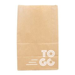 Image SACS SOS SANS ANSES - DELICIOUS TO GO  48 G/M2 18+12x28 CM NATUREL KRAFT (500 UNITÉ) #5