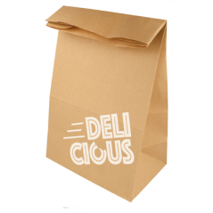 SACS SOS SANS ANSES - DELICIOUS TO GO 48 G/M2 22+12x31 CM NATUREL KRAFT (500 UNITÉ)