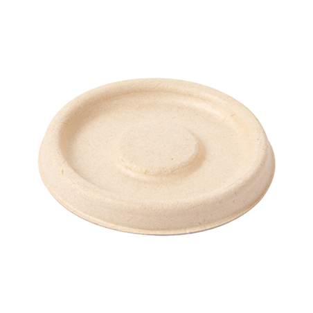 Image COUVERCLES POUR POTS 150.17 'BIONIC'  Ø 6,2x0,8 CM NATUREL BAGASSE (1000 UNITÉ) #1