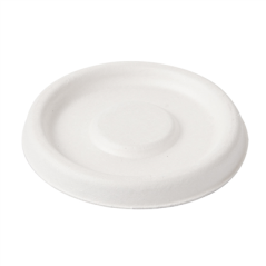 Image COUVERCLES POUR POTS 150.58 'BIONIC'  Ø 6,2x0,8 CM BLANC BAGASSE (1000 UNITÉ) #1
