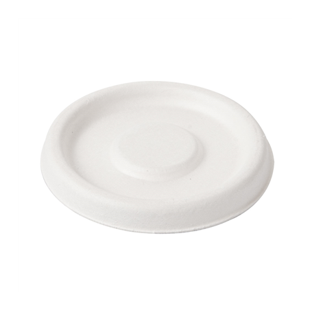 Image COUVERCLES POUR POTS 150.58 'BIONIC'  Ø 6,2x0,8 CM BLANC BAGASSE (1000 UNITÉ) #1