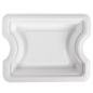 Image PLATEAU INTERMÉDIAIRE POUR RÉFÉRENCE 253.80 'BIONIC'  21x16,5x2,7 CM BLANC BAGASSE (400 UNITÉ) #3