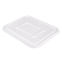 Image COUVERCLES POUR RÉFÉRENCE 253.80 'BIONIC' 23,5x18,9x1,2 CM BLANC BAGASSE (400 UNITÉ) #1