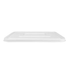 COUVERCLES POUR RÉFÉRENCE 253.80 'BIONIC' 23,5x18,9x1,2 CM BLANC BAGASSE (400 UNITÉ)