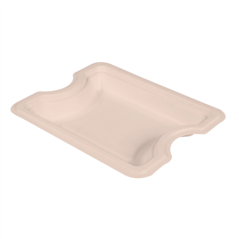 Image PLATEAU INTERMÉDIAIRE POUR RÉFÉRENCE 253.83 'BIONIC'  21x16,5x2,7 CM NATUREL BAGASSE (400 UNITÉ) #1