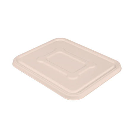 Image COUVERCLES POUR RÉFÉRENCE 253.83 'BIONIC'  23,5x18,9x1,2 CM NATUREL BAGASSE (400 UNITÉ) #1
