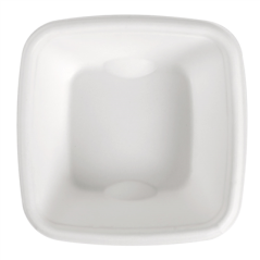 Image PETITS POTS 'BIONIC' 70 ML 7,7x7,7x2,7 CM BLANC BAGASSE (600 UNITÉ) #3