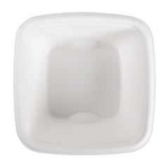 Image PETITS POTS 'BIONIC' 100 ML 7,7x7,7x3,7 CM BLANC BAGASSE (600 UNITÉ) #3