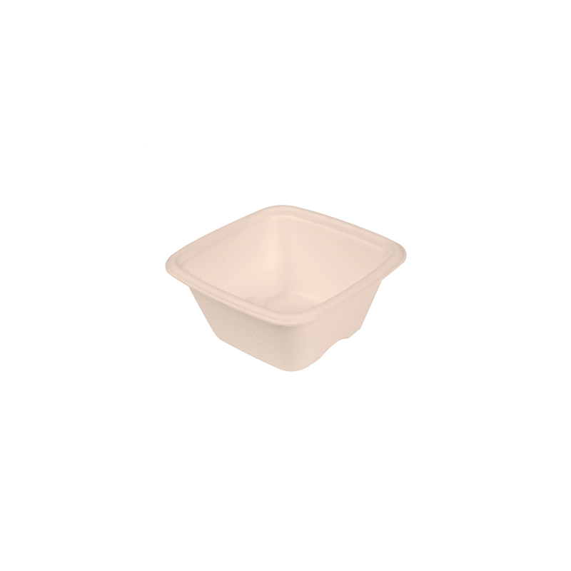 PETITS POTS 'BIONIC' 100 ML 7,7x7,7x3,7 CM NATUREL BAGASSE (600 UNITÉ)