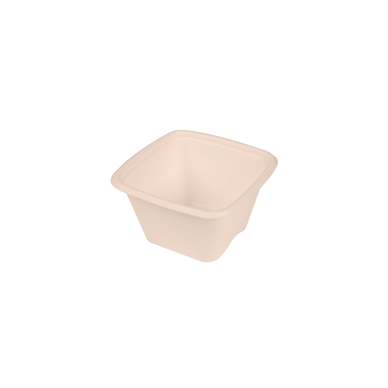 PETITS POTS 'BIONIC' 130 ML 7,7x7,7x4,6 CM NATUREL BAGASSE (600 UNITÉ) PETITS POTS 'BIONIC' 130 ML 7,7x7,7x4,6 CM NATUREL BAGASSE (600 UNITÉ)