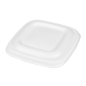 Image COUVERCLES POUR POTS 253.86/88/90 'BIONIC'  8x8x0,8 CM BLANC BAGASSE (600 UNITÉ) #1