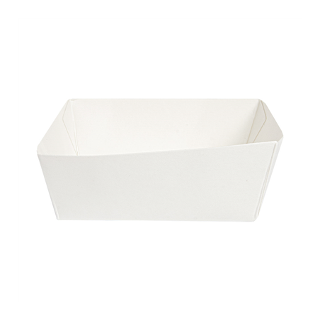 DELI-BARQUETTES  210 + 15 PE G/M2 7x7x3 CM BLANC CARTON (1000 UNITÉ)