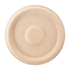 Image COUVERCLES POUR POTS 150.18 'BIONIC'  Ø 7,7x0,8 CM NATUREL BAGASSE (1000 UNITÉ) #3