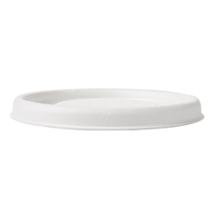 COUVERCLES POUR POTS 150.60 'BIONIC' Ø 7,7x0,8 CM BLANC BAGASSE (1000 UNITÉ)