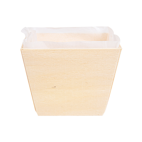 BARQUETTES BOIS + MOULES SILICONÉS 160 ML 7x7x5,5 CM NATUREL BOIS (300 UNITÉ)