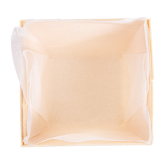 Image BARQUETTES BOIS + MOULES SILICONÉS 160 ML 7x7x5,5 CM NATUREL BOIS (300 UNITÉ) #3