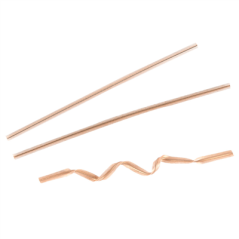 Image FERMETURES SACHETS 9,5 CM NATUREL KRAFT (100 UNITÉ) #1