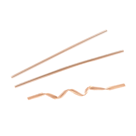 Image FERMETURES SACHETS  9,5 CM NATUREL KRAFT (100 UNITÉ) #1