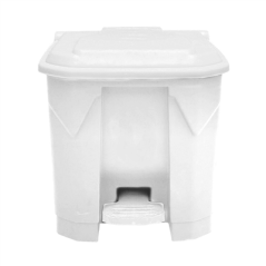 Image CONTENEUR AVEC COUVERCLE 30 L 43x40x43 CM BLANC PP (1 UNITÉ) #1