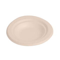 Image ASSIETTES 'BIONIC'  Ø9,5x1,5 CM NATUREL BAGASSE (1000 UNITÉ) #1