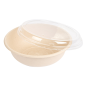 COMBO SALADIERS+COUVERCLES 'BIONIC' 950 ML Ø 19x7,8 CM NATUREL BAGASSE (200 UNITÉ) Image COMBO SALADIERS+COUVERCLES 'BIONIC' 950 ML Ø 19x7,8 CM NATUREL BAGASSE (200 UNITÉ) #2