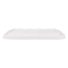 COUVERCLES POUR RÉFÉRENCES 221.38/39 'BIONIC' 22,2x14,7x1,2 CM BLANC BAGASSE (600 UNITÉ)