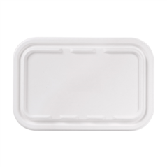 Image COUVERCLES POUR RÉFÉRENCES 221.38/39 'BIONIC'  22,2x14,7x1,2 CM BLANC BAGASSE (600 UNITÉ) #3
